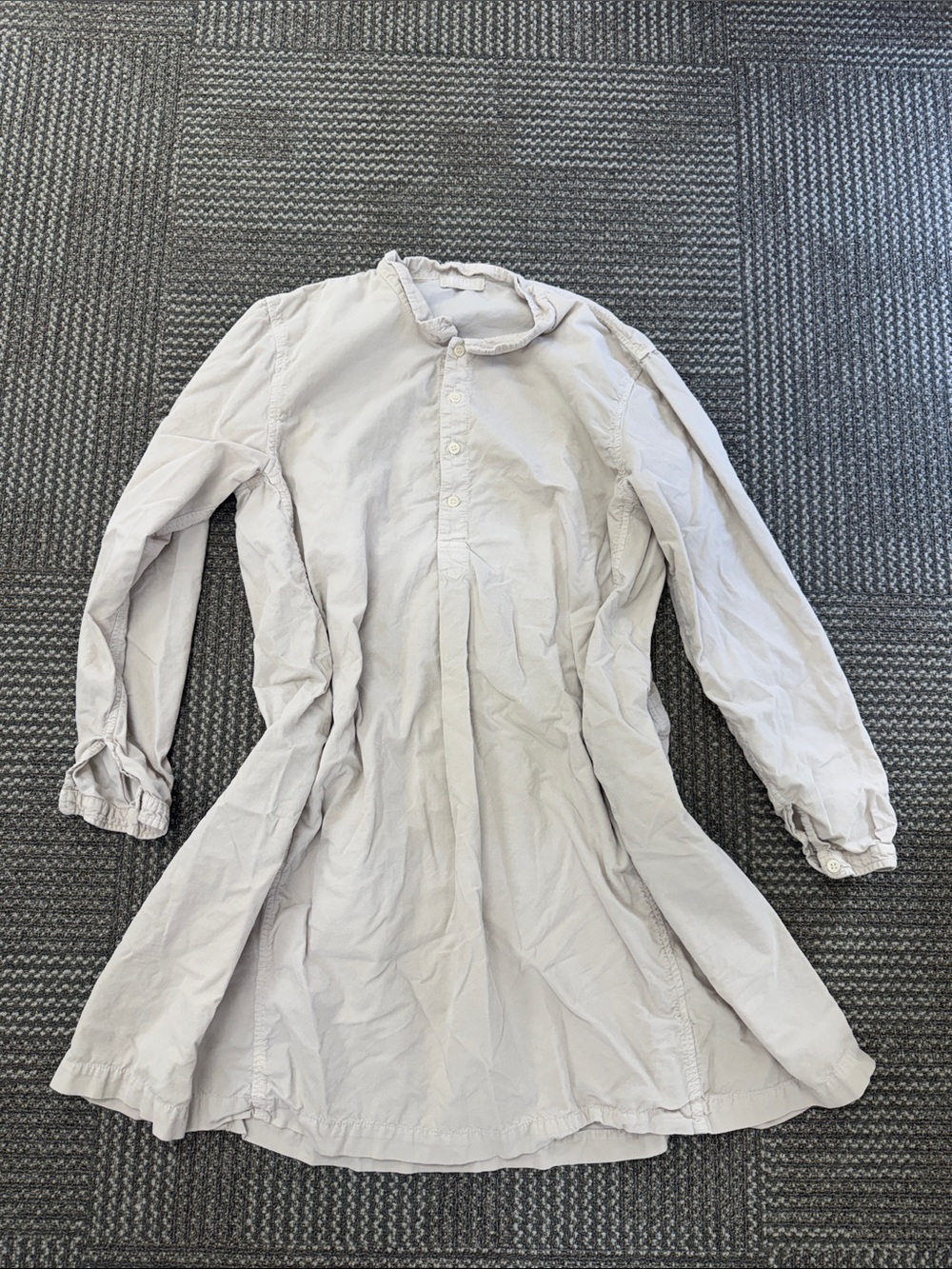CP Shades Off White Corduroy Long Sleeve Dress, size M